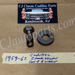 OEM 1959 1960 1961 1962 CADILLAC DEVILLE ELDORADO FLEETWOOD 390 ENGINE CRANK CRANKSHAFT BOLT & WASHER #1470868/#1470867